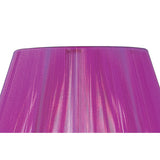 Silk String Lampshade - Purple Fuschia, 19/30cm x 19.5cm