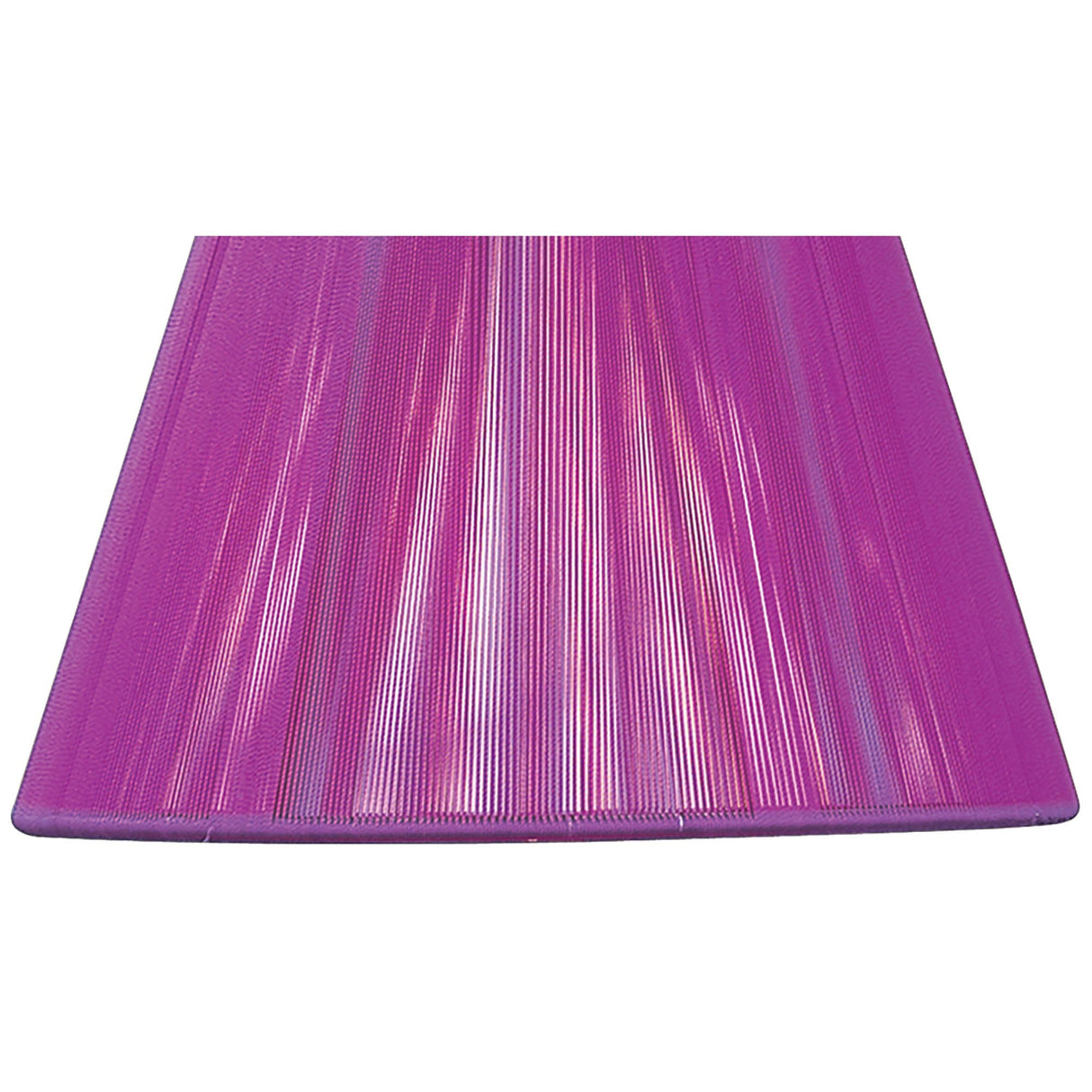 Silk String Lampshade - Purple Fuschia, 19/30cm x 19.5cm