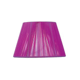 Silk String Lampshade - Purple Fuschia, 19/30cm x 19.5cm