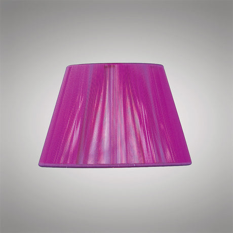 Silk String Lampshade - Purple Fuschia, 19/30cm x 19.5cm