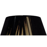 Silk String Lampshade - Black, 25/40cm x 25cm