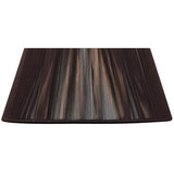 Silk String Lampshade - Dark Brown, 25/40cm x 25cm