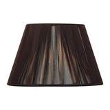Silk String Lampshade - Dark Brown, 25/40cm x 25cm