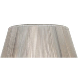 Silk String Lampshade - Silver Grey, 25/40cm x 25cm