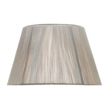 Silk String Lampshade - Silver Grey, 25/40cm x 25cm