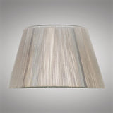 Silk String Lampshade - Silver Grey, 25/40cm x 25cm