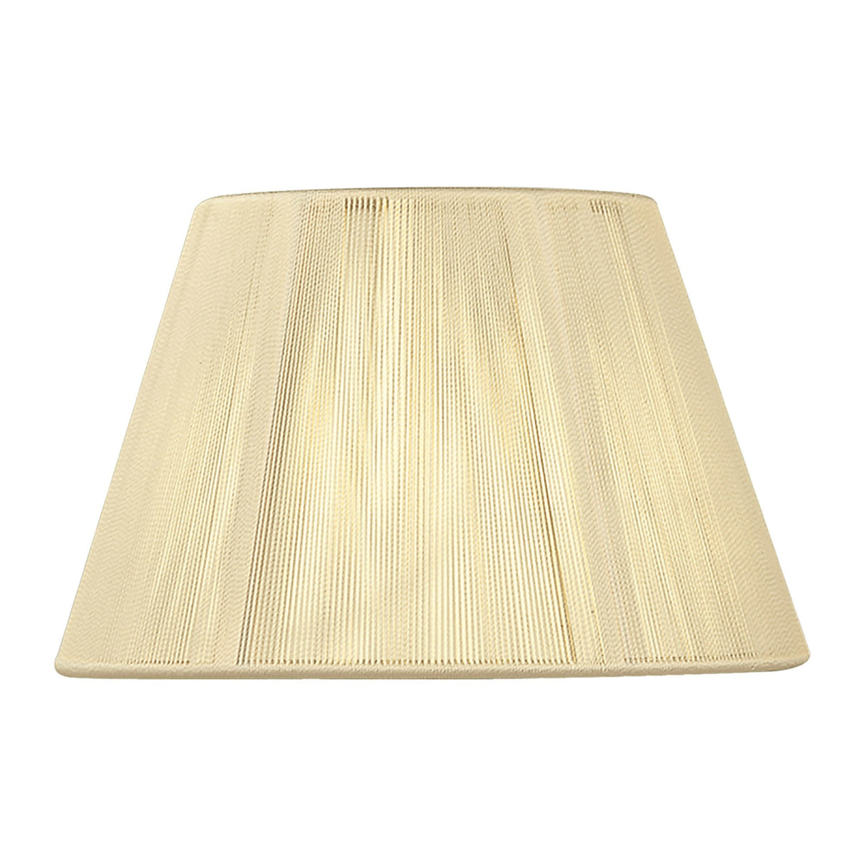 Silk String Lampshade - Ivory Cream, 25/40cm x 25cm