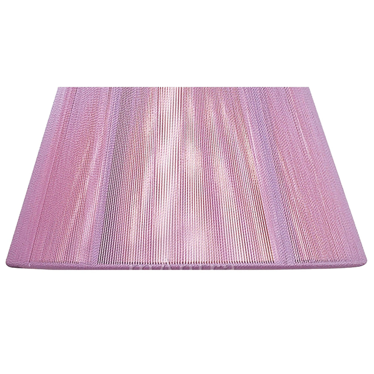 Silk String Lampshade - Lilac Pink, 25/40cm x 25cm