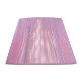 Silk String Lampshade - Lilac Pink, 25/40cm x 25cm
