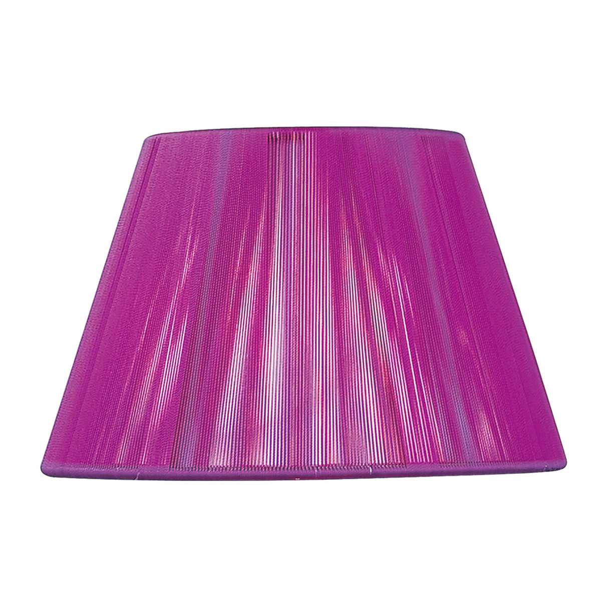 Silk String Lampshade - Purple Fuschia, 25/40cm x 25cm