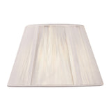 Silk String Lampshade - Ivory White, 25/40cm x 25cm