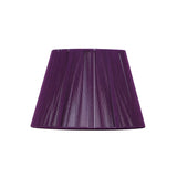 Silk String Lampshade - Aubergine, 19/30cm x 20cm