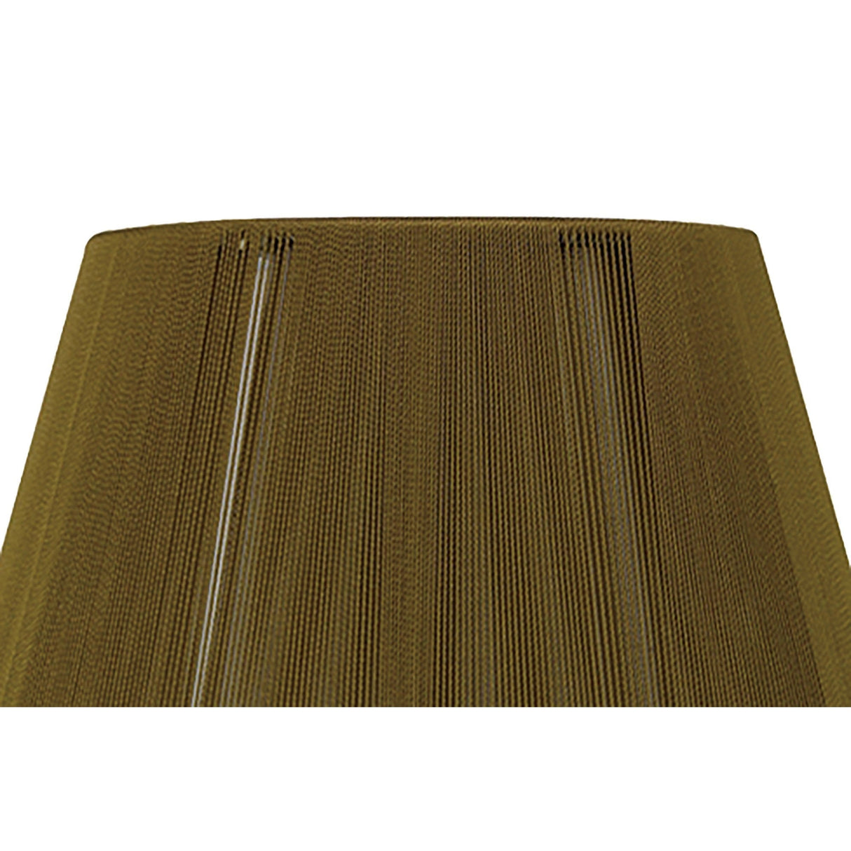 Silk String Lampshade - Olive, 19/30cm x 20cm