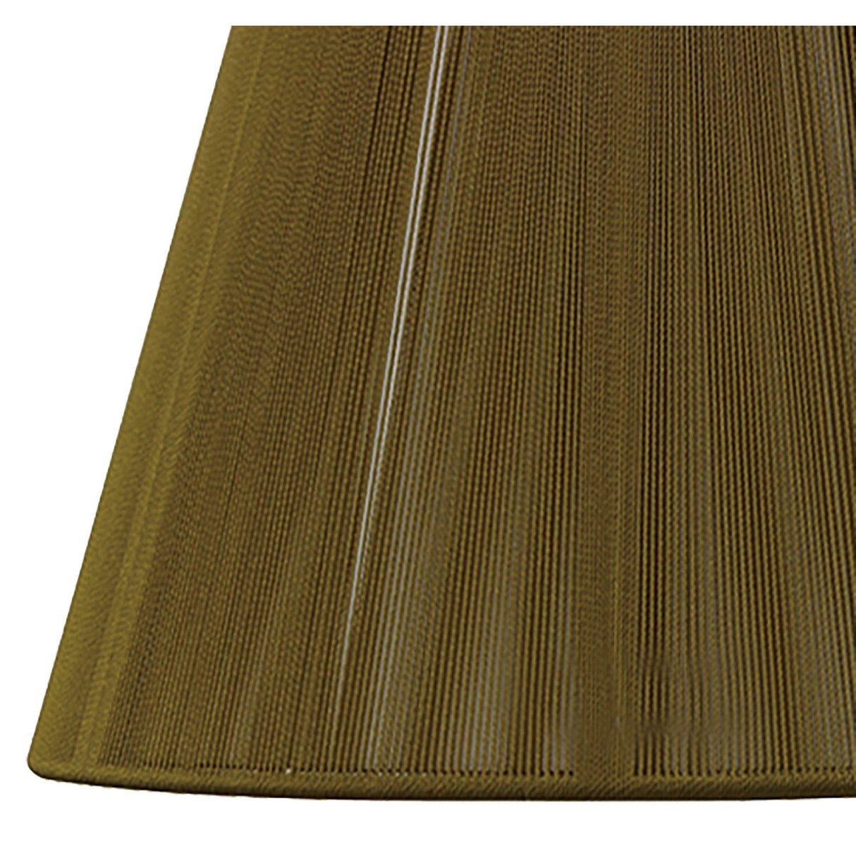 Silk String Lampshade - Olive, 19/30cm x 20cm