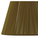 Silk String Lampshade - Olive, 19/30cm x 20cm