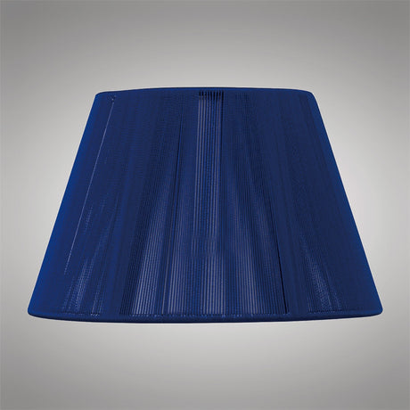 Silk String Lampshade - Midnight Blue, 25/40cm x 25cm
