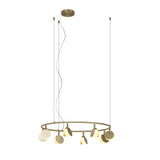 Shell 66cm Round LED Suspension Light 40W 3000K - Gold
