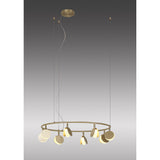 Shell 66cm Round LED Suspension Light 40W 3000K - Gold