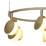 Shell 46cm Round LED Suspension Light 30W 3000K - Gold