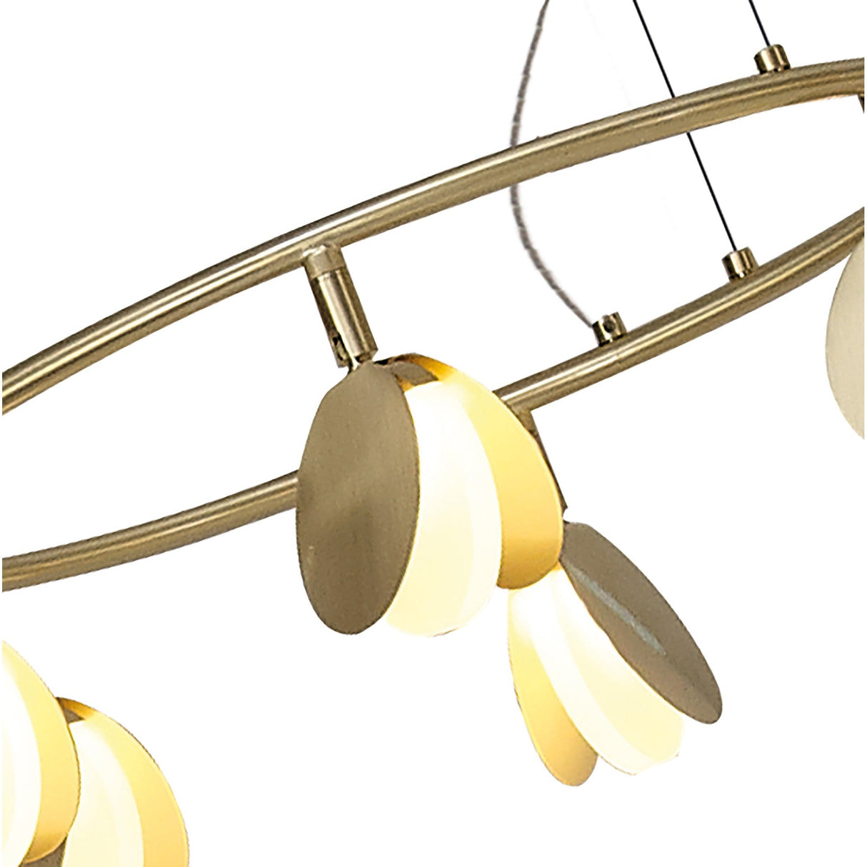 Shell 46cm Round LED Suspension Light 30W 3000K - Gold