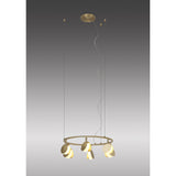Shell 46cm Round LED Suspension Light 30W 3000K - Gold