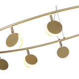 Shell 106cm Round LED Suspension Light 60W 3000K - Gold