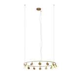 Shell 106cm Round LED Suspension Light 60W 3000K - Gold