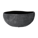 Shiguhe Ceramic Decorative Bowl 26.2 x 9.7cm - Black & Silver