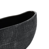 Shiguhe Ceramic Decorative Bowl 26.2 x 9.7cm - Black & Silver