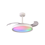 Siberia RGB CCT Dimmable LED Ceiling Fan Light With Remote Control - White