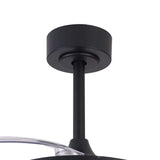 Siberia Mini RGB CCT Dimmable LED Ceiling Fan Light With Remote Control - Black