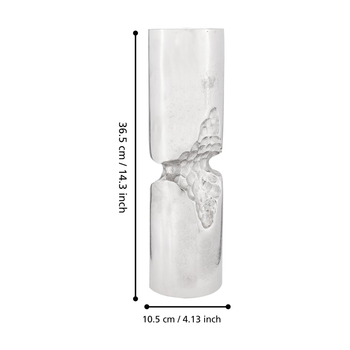 Sibuco Candle Holder 36.5cm - Nickel