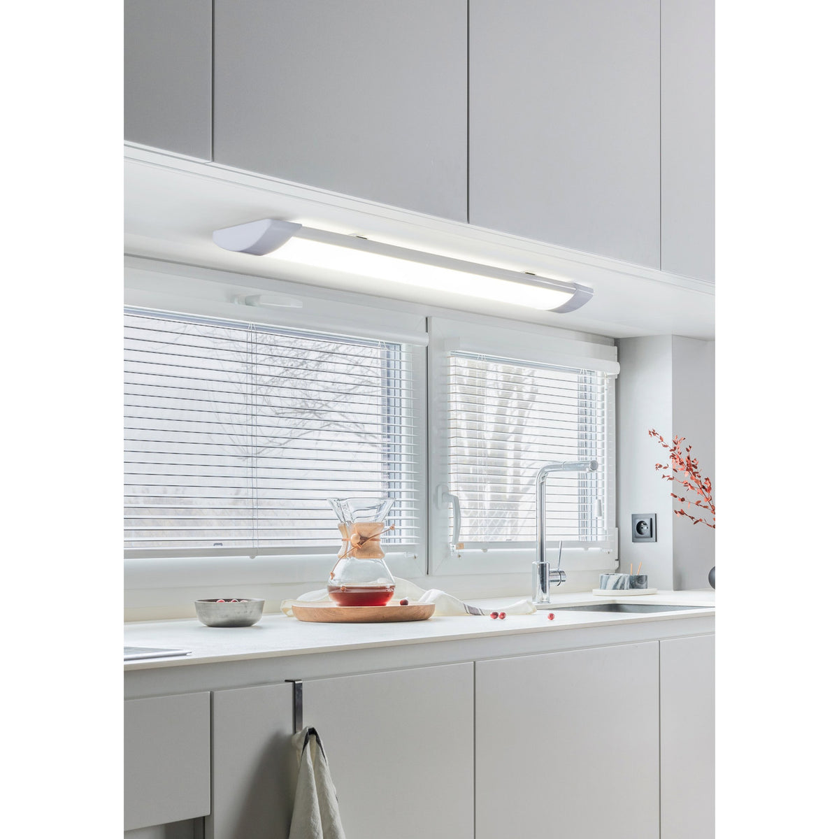 Sicciarotta LED Flush Ceiling Light 60cm - White