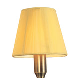 Siena Right 1 Light Crystal Wall Light With Switch - Brass With Amber Shade