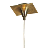 Siena 40cm 1 Light Crystal Pendant Light - Antique Brass & Amber