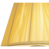 Siena 40cm 1 Light Crystal Pendant Light - Polished Brass & Amber