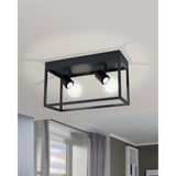 Silentina 2 Light Ceiling Light - Black