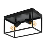 Silentina 2 Light Ceiling Light - Black