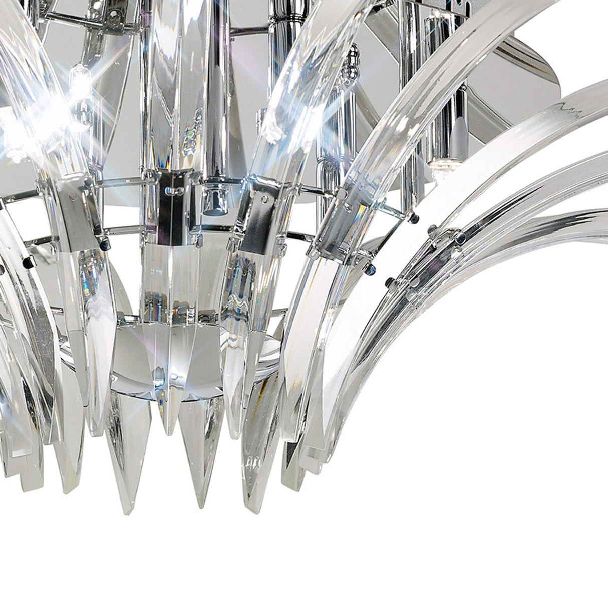 Sinclair 6 Light Semi-Flush Ceiling Light – Polished Chrome