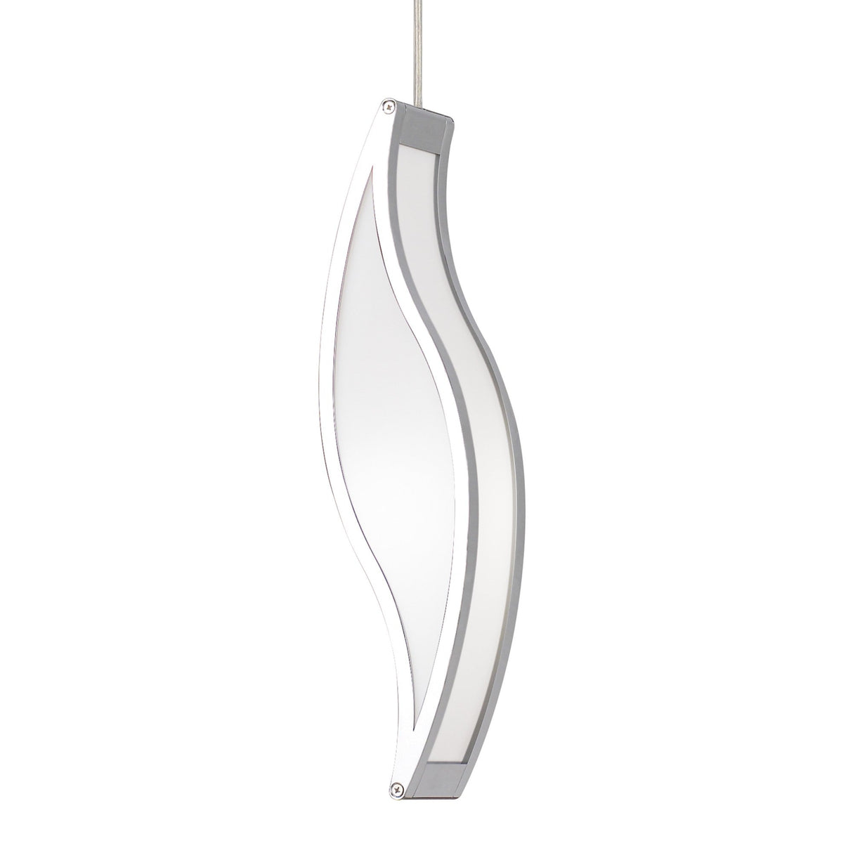 Sintesys 15cm 1 Light Pendant Light - Chrome & White