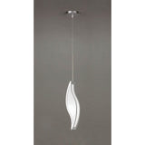 Sintesys 15cm 1 Light Pendant Light - Chrome & White