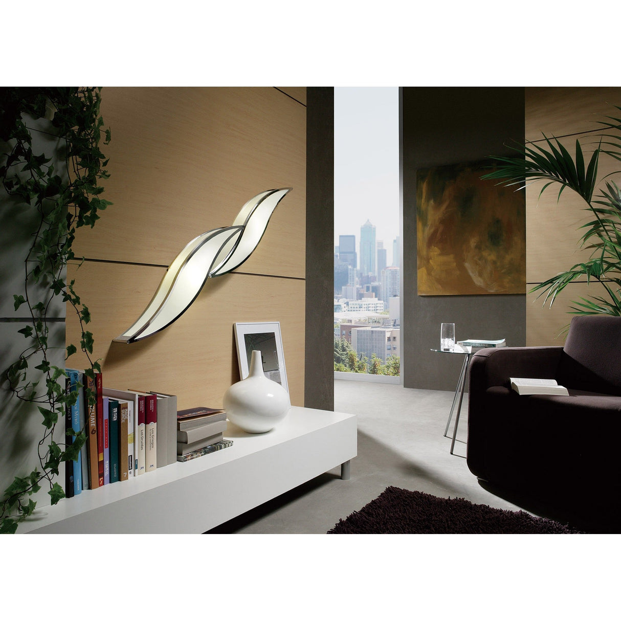 Sintesys Large 2 Light Wall Light - Polished Chrome