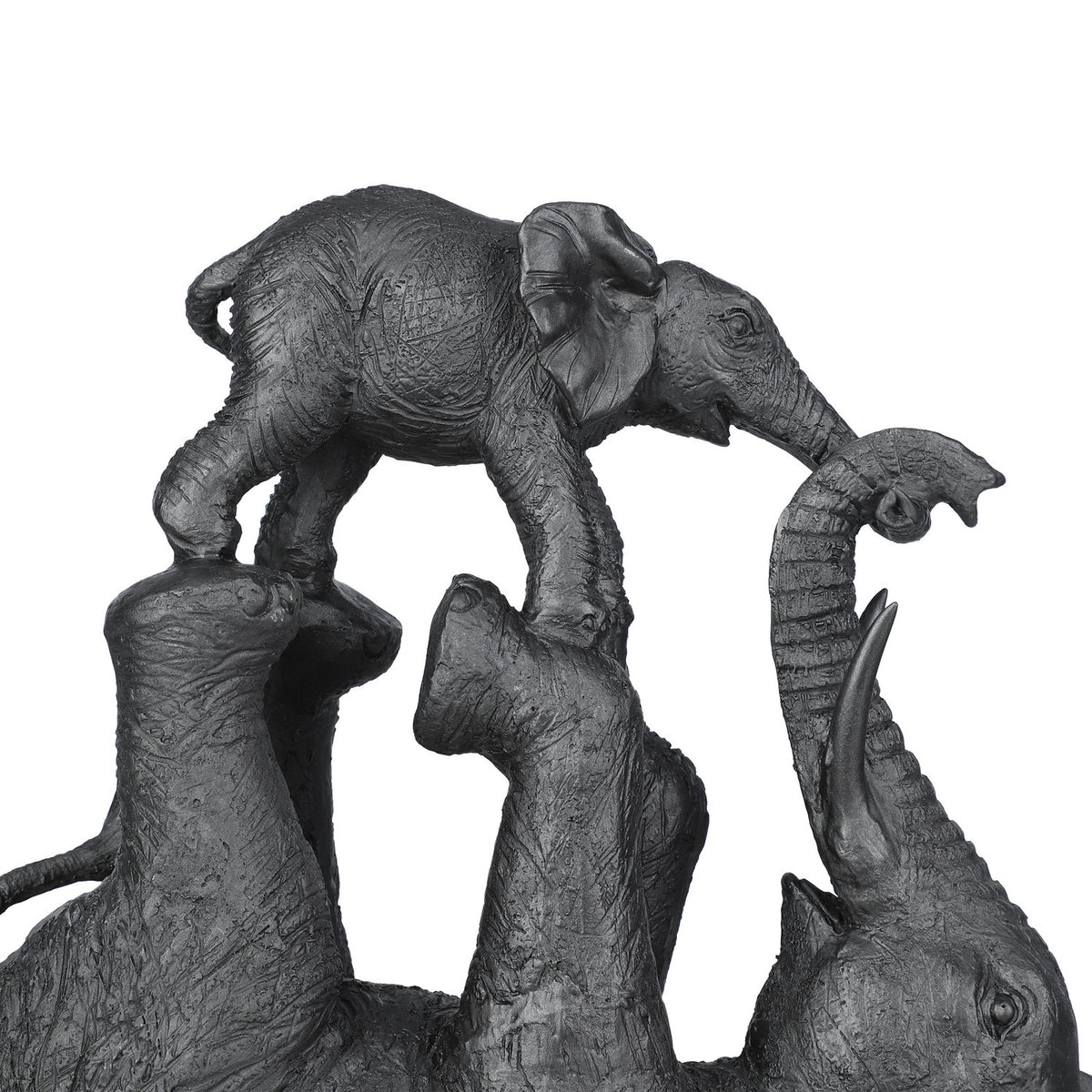 Siocon Elephant Ornament - Silver & Black