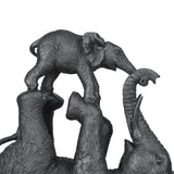Siocon Elephant Ornament - Silver & Black