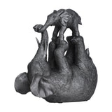 Siocon Elephant Ornament - Silver & Black