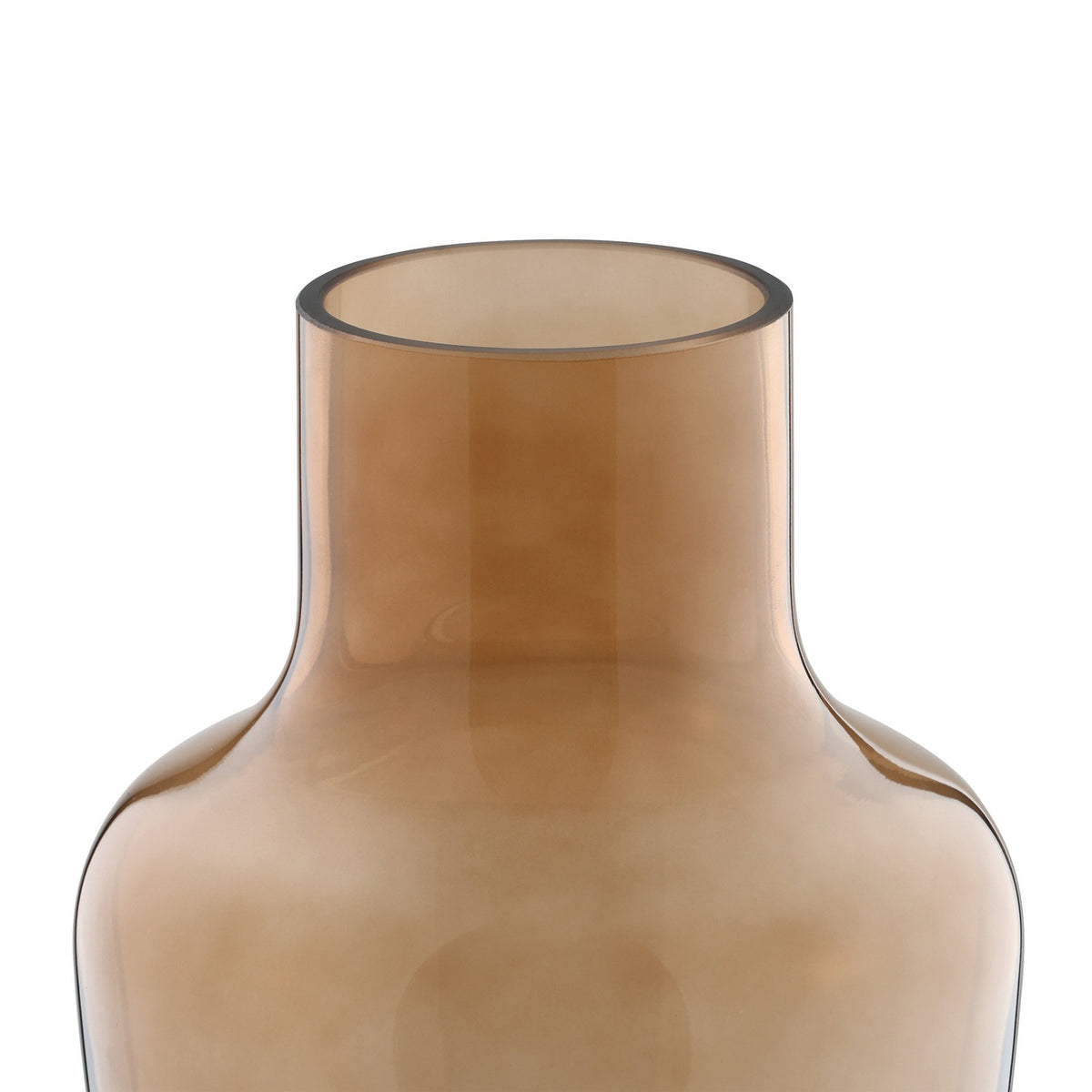 Siranana Glass Vase 19.5cm - Brown