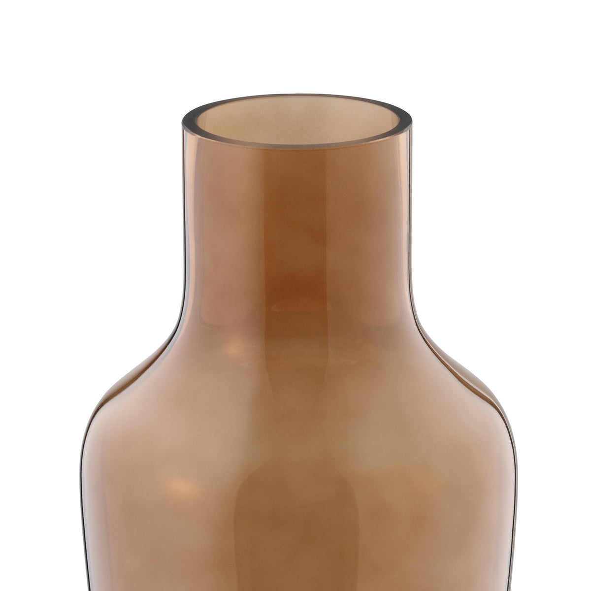 Siranana Glass Vase 25cm - Brown