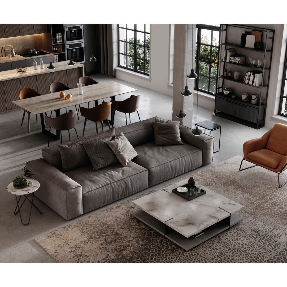 Sirio 3 Light LED Bar Pendant Light 24W 3000K - Black