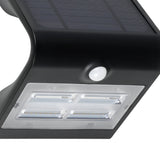 Sirnessa Solar Wall Light with Motion Sensor - Black