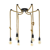 Sirvena 6 Light Pendant 18cm - Black
